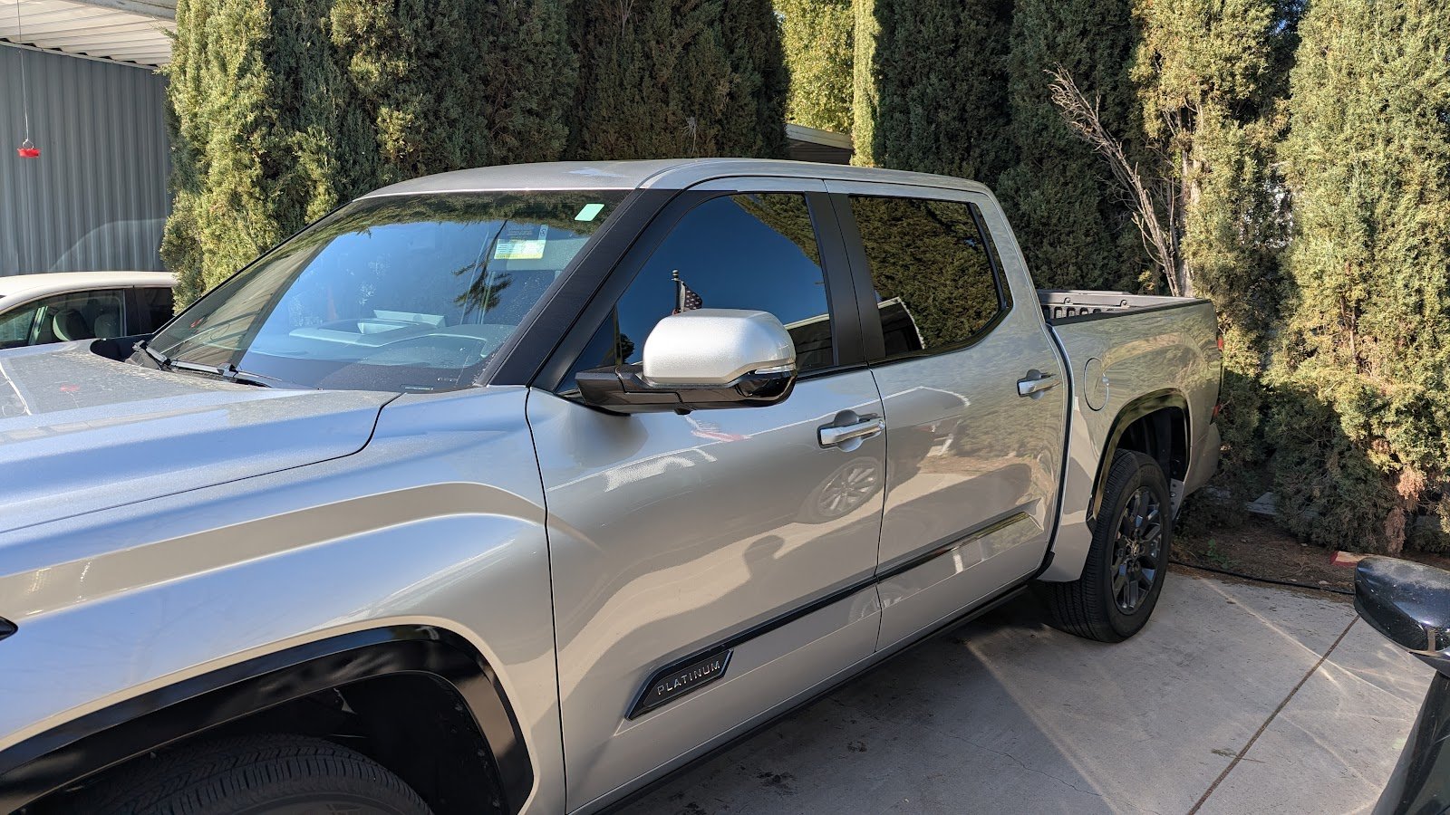 Silver Toyota Tundra with ceramic window tint in Atascadero, CA