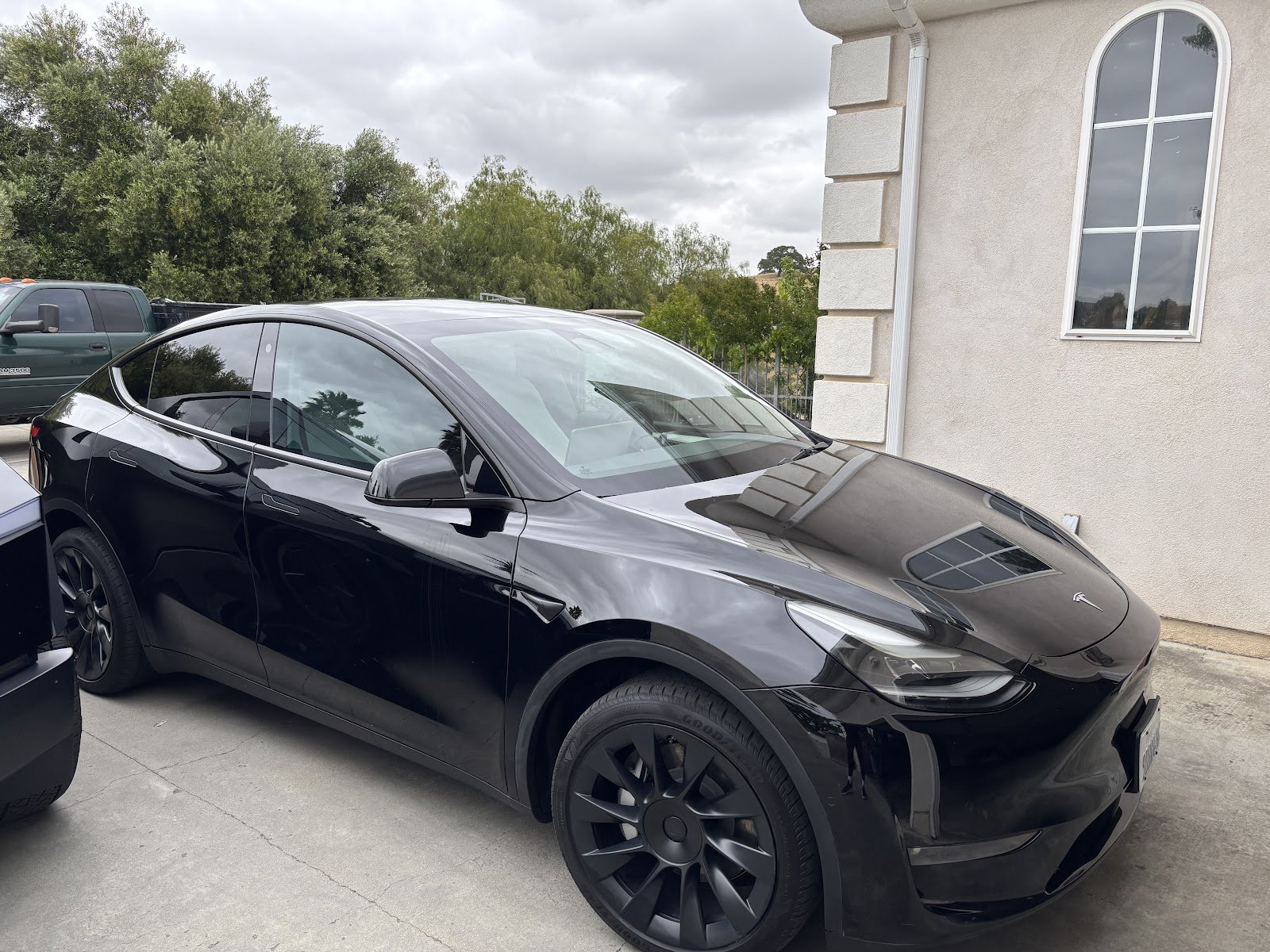 Black Tesla Model Y with window tint in Atascadero, CA